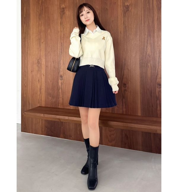 dazzlin「【POLO BCSコラボ】ベルトツキハイウエストプリーツミニスカート」|スカート|