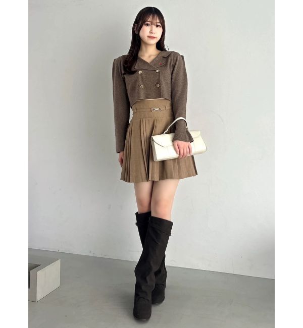 dazzlin「【POLO BCSコラボ】ベルトツキハイウエストプリーツミニスカート」|スカート|