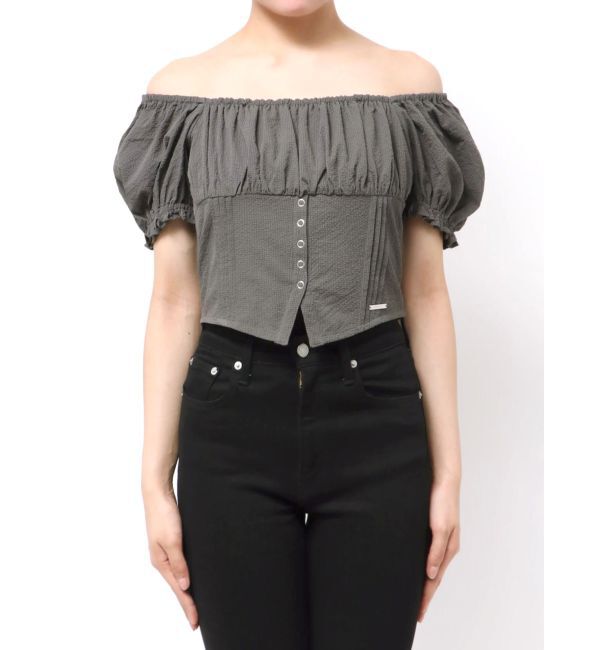 EMODA「2WAY OFF SHOULDER TOPS」|Tシャツ・カットソー|ブラック