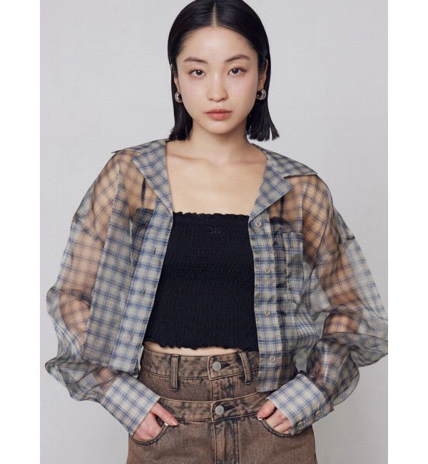 EMODA「エアリーショートシャツ」|シャツ・ブラウス|ベージュ