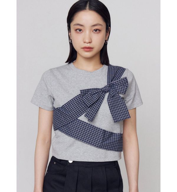 EMODA「リボンテープTシャツ」|Tシャツ・カットソー|