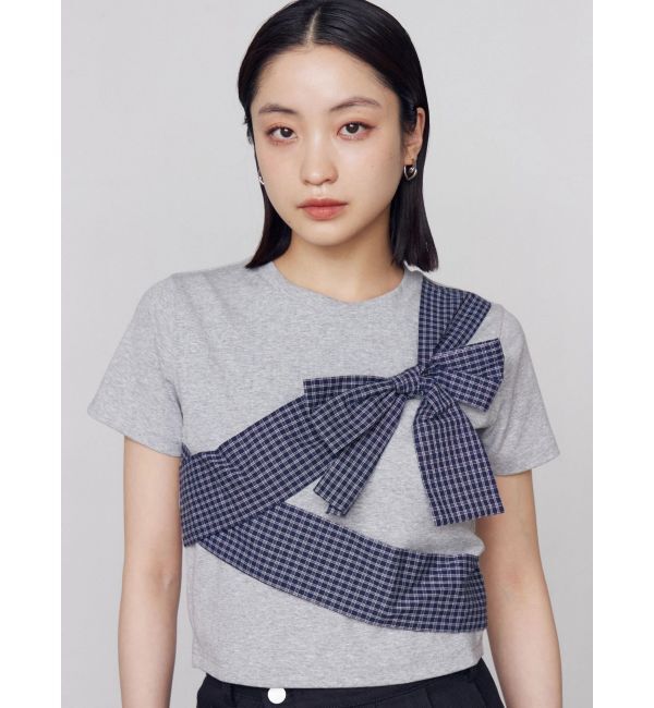 EMODA「リボンテープTシャツ」|Tシャツ・カットソー|