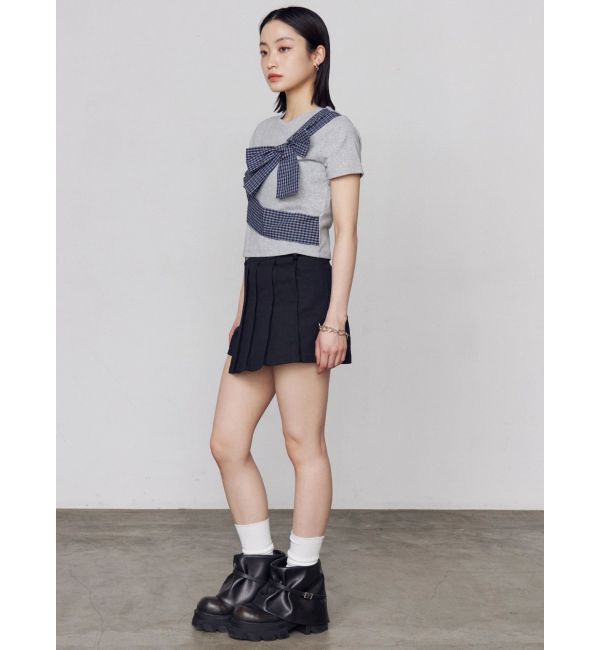 EMODA「リボンテープTシャツ」|Tシャツ・カットソー|