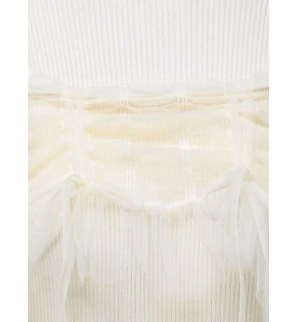 MERCURYDUO「シャーリングビスチェニットワンピース」|ワンピース|