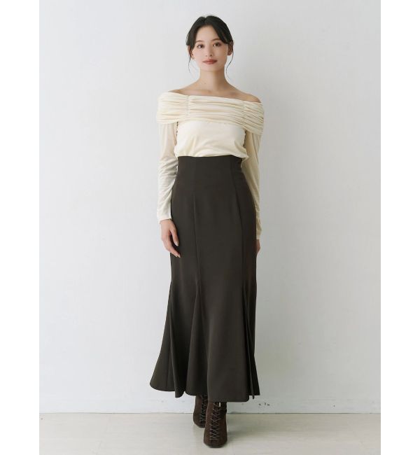 MERCURYDUO「バックレースアップストレッチマーメイドスカート」|スカート|
