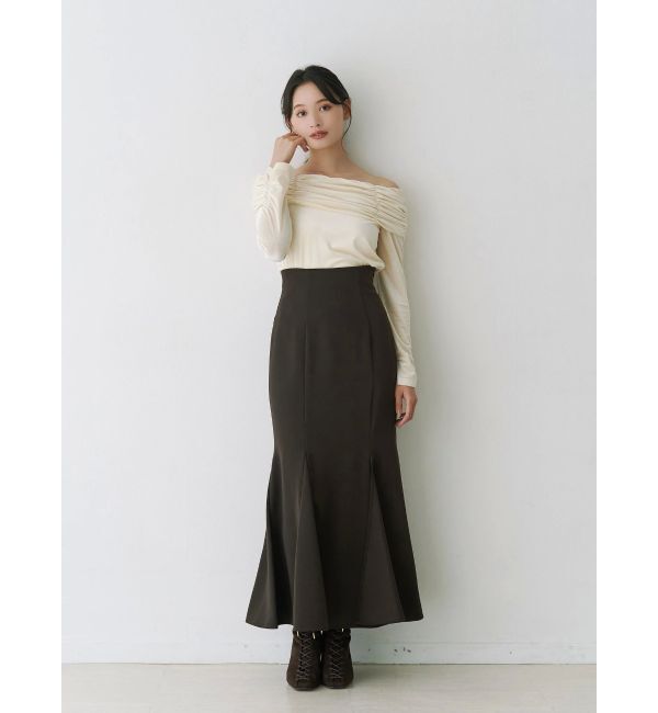 MERCURYDUO「バックレースアップストレッチマーメイドスカート」|スカート|
