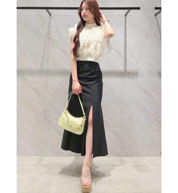 MERCURYDUO「バックレースアップストレッチマーメイドスカート」|スカート|