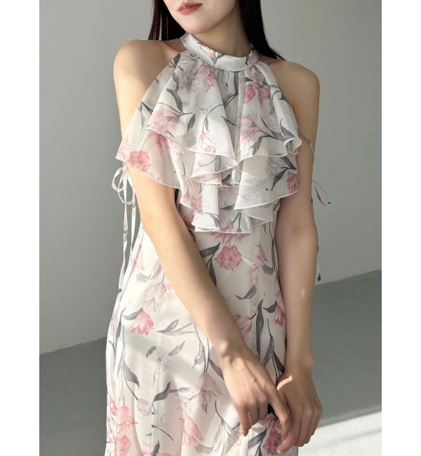 MERCURYDUO「花柄アメスリラッフルワンピース」|ワンピース|