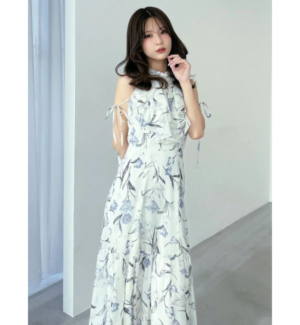 MERCURYDUO「花柄アメスリラッフルワンピース」|ワンピース|