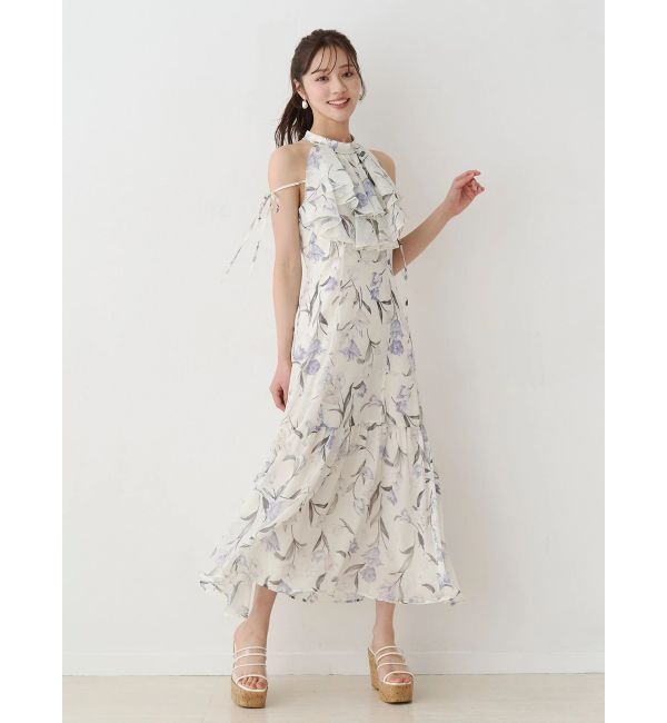 MERCURYDUO「花柄アメスリラッフルワンピース」|ワンピース|