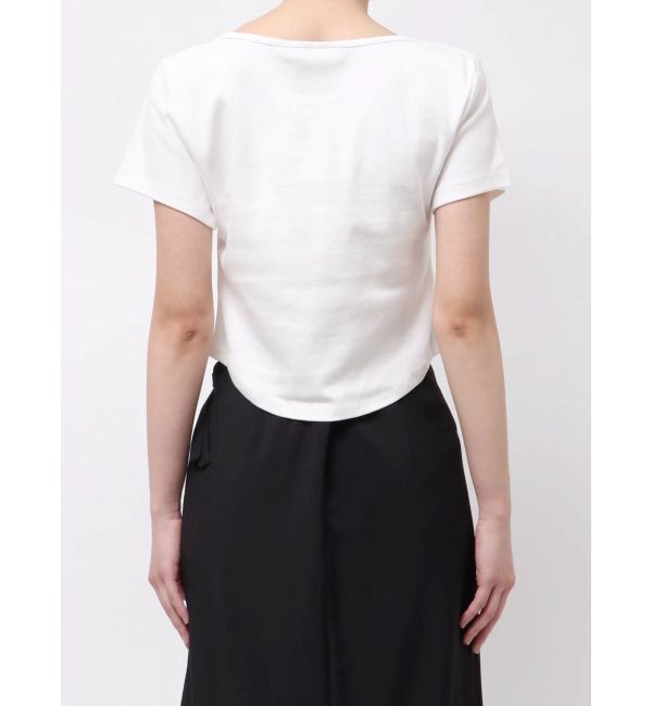 MURUA「【Opening Project】W Squareneck Cropped Symbol T Shirt」|Tシャツ・カットソー|