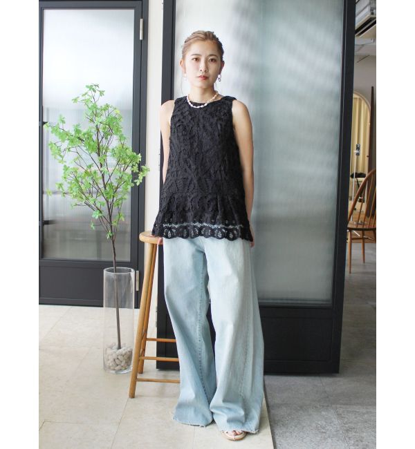 Ungrid「バテンレーストップス」|Tシャツ・カットソー|