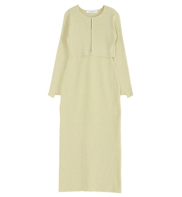 LAGUNAMOON「カーデセットパターンニットワンピース」|ワンピース|