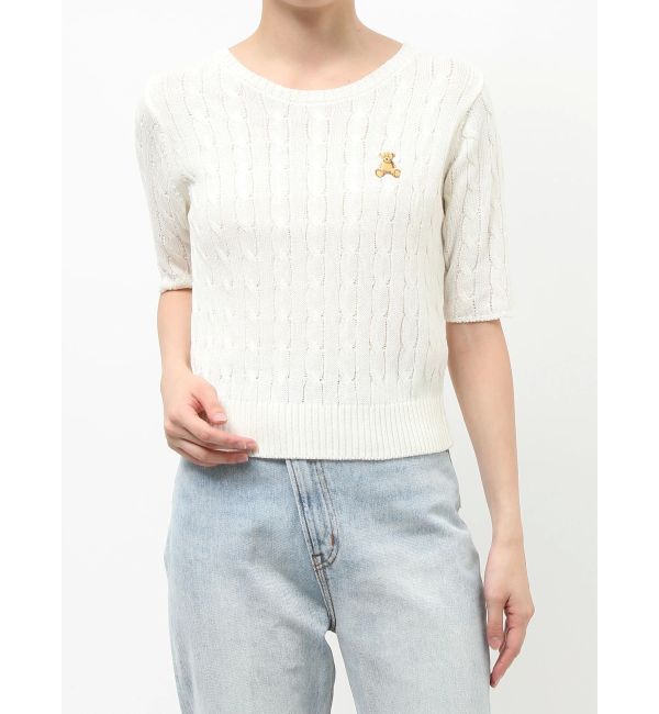 LAGUNAMOON「【POLO BCSコラボ】ベアケーブルニットプルオーバー」|ニット・セーター|