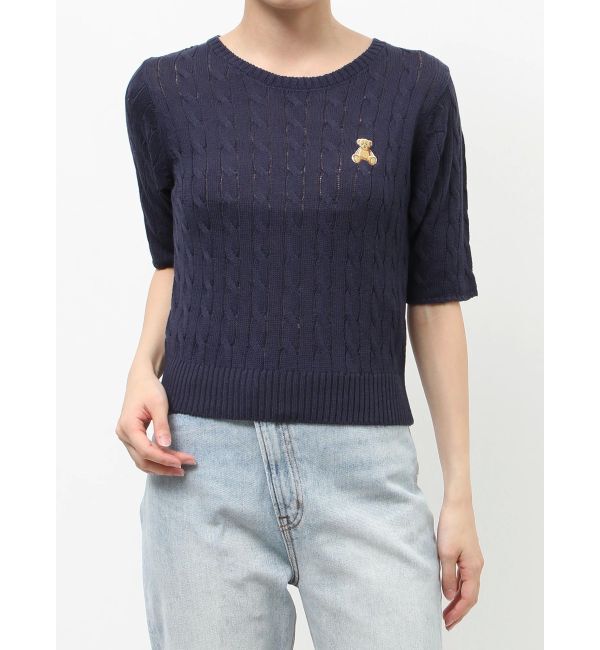 LAGUNAMOON「【POLO BCSコラボ】ベアケーブルニットプルオーバー」|ニット・セーター|