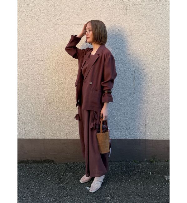 LAGUNAMOON「シェルボタンシアージャケット」|テーラードジャケット|