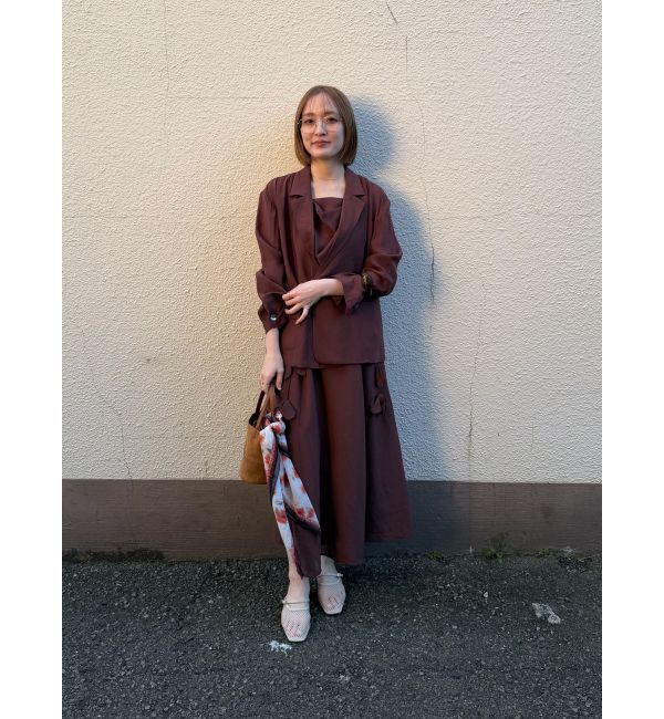 LAGUNAMOON「シェルボタンシアージャケット」|テーラードジャケット|