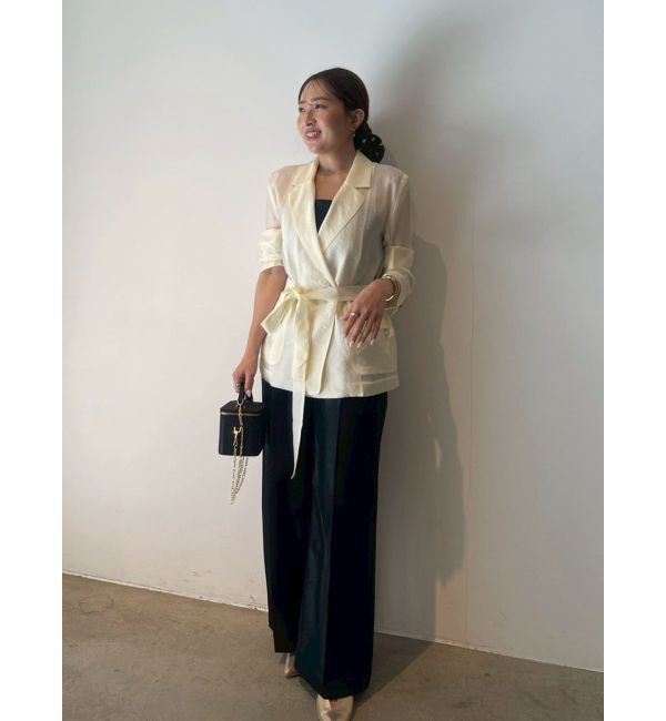 LAGUNAMOON「シェルボタンシアージャケット」|テーラードジャケット|