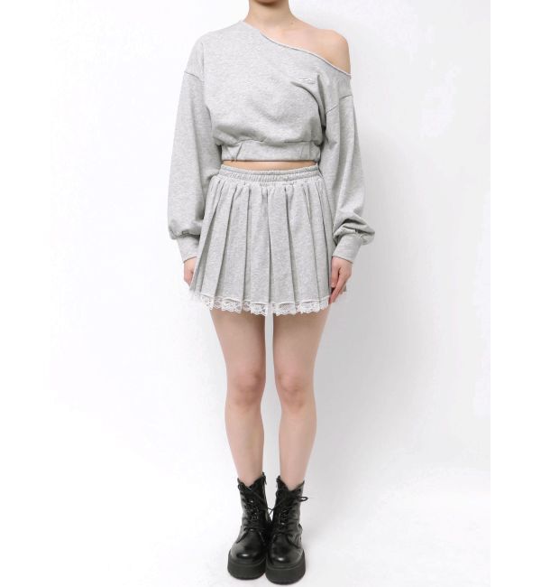 EVRIS「プリーツスウェットミニスカート【セットアップ着用可能】」|スカート|