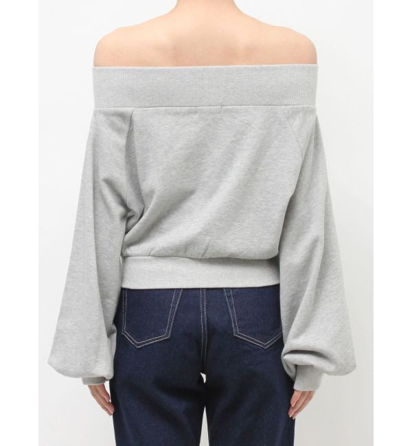 EVRIS「フロントジップオフショルスウェットトップス【セットアップ着用可能】」|スウェット・ジャージ|