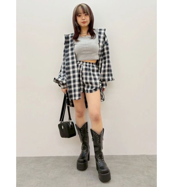 EVRIS「チェックショートパンツ【セットアップ着用可能】」|その他|