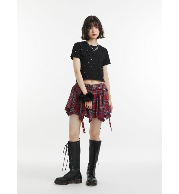 jouetie「ラインストーンロゴTシャツ」|Tシャツ・カットソー|