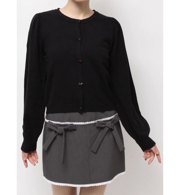 merry jenny「terrier button knit cardigan」|カーディガン|
