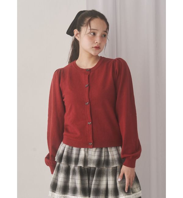 merry jenny「terrier button knit cardigan」|カーディガン|