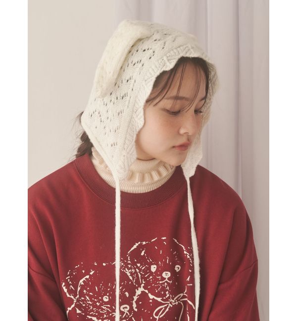 merry jenny「animal lace knit cap」|その他|