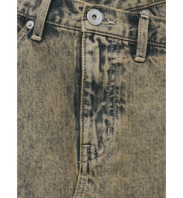 GYDA「【みちょぱコラボ】MCP SIDERIPPED OVERLAPケミカルデニムロングスカート」|スカート|