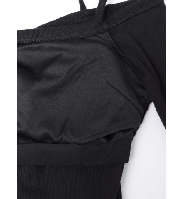 GYDA「BACK TWISTオフショルテレコタイトワンピース」|ワンピース|