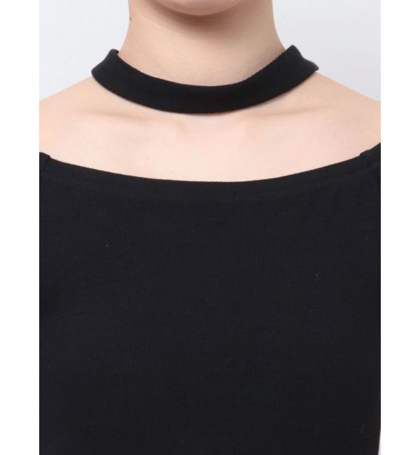 GYDA「チョーカーオフショルカットワンピース」|ワンピース|