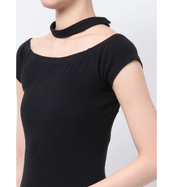 GYDA「チョーカーオフショルカットワンピース」|ワンピース|