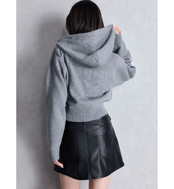 GYDA「ハイウエストフェイクレザースカートライクショートパンツ」|スカート|