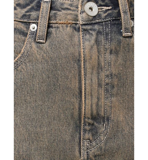 GYDA「ハイウエストG bijou CARGOデニムロングスカート」|スカート|