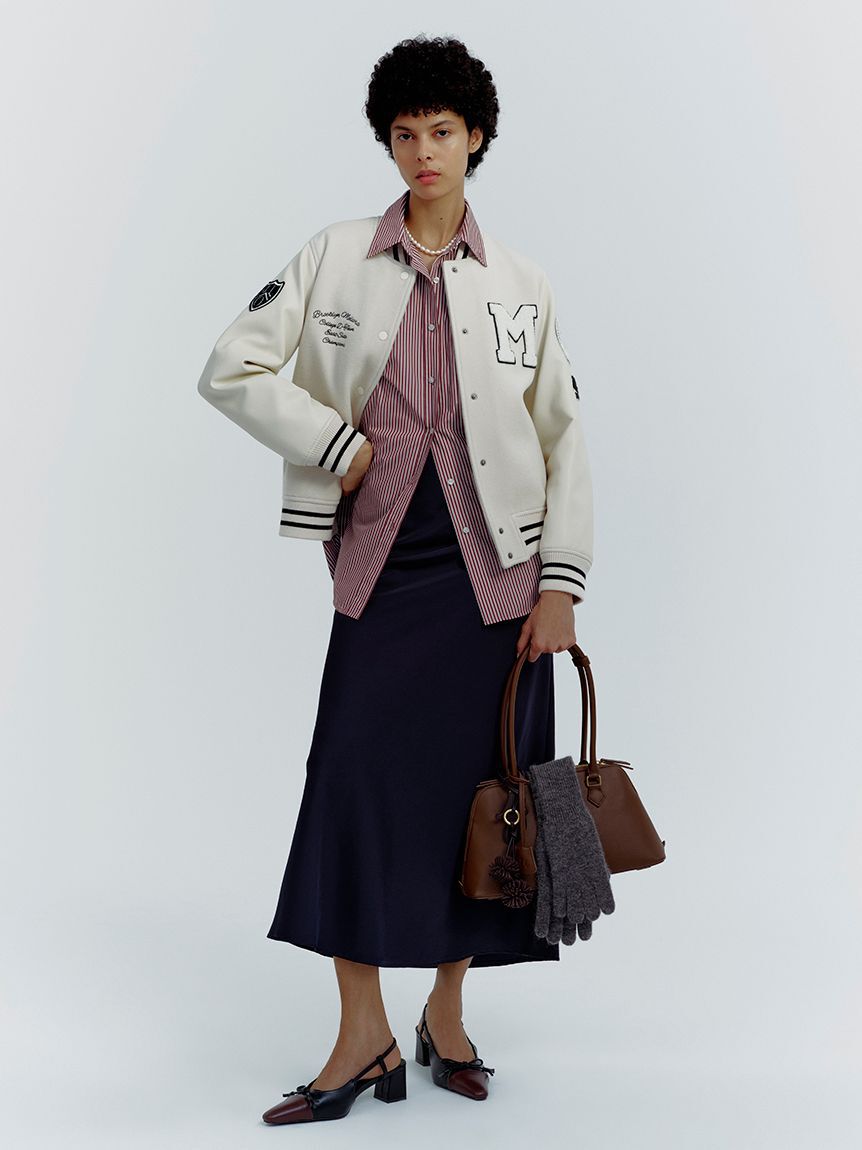 Mila Owen「クワットサテンナロースカート」|スカート|