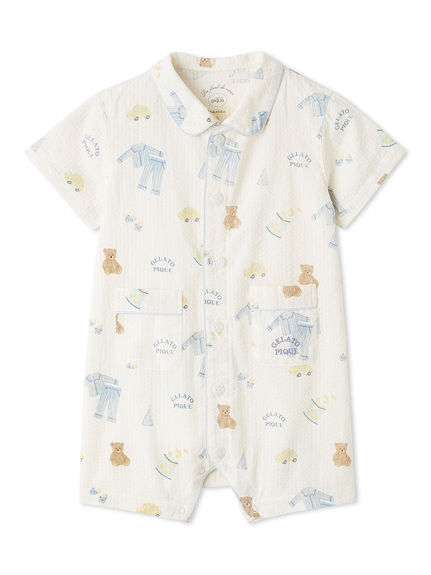 GELATO PIQUE KIDS & BABY「【BABY】パジャマパーティー柄ロンパース」|ロンパース|