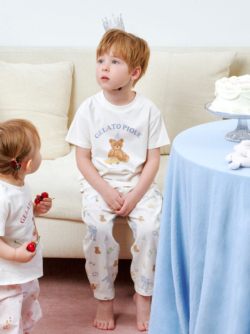 GELATO PIQUE KIDS & BABY「【KIDS】パジャマパーティー柄ロングパンツ」|ルームウェア|OWHT