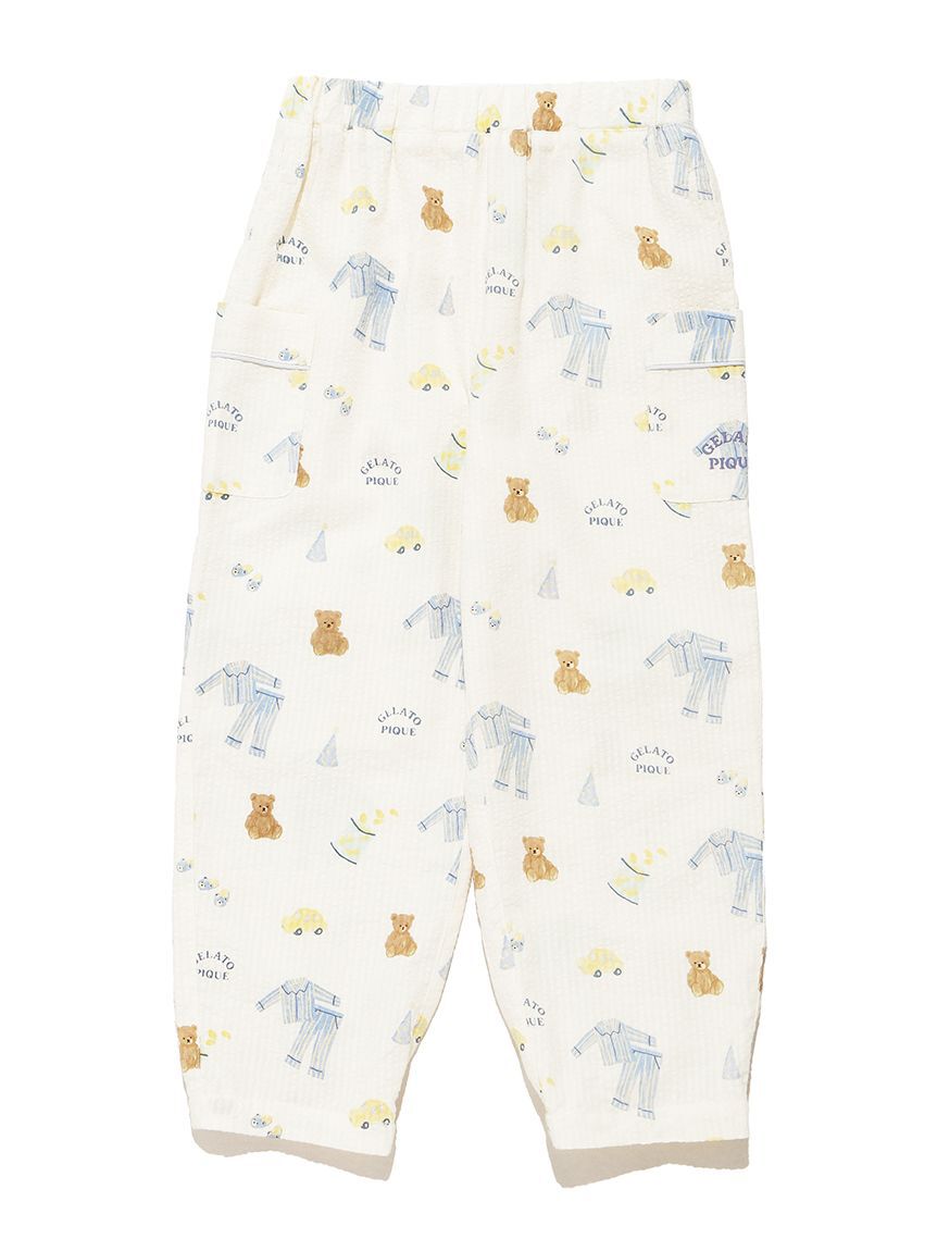 GELATO PIQUE KIDS & BABY「【KIDS】パジャマパーティー柄ロングパンツ」|ルームウェア|