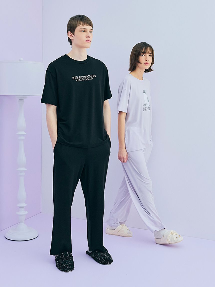 GELATO PIQUE HOMME「【JOEL ROBUCHON】【HOMME】【持続冷感】ワンポインロゴプリンロングパンツ」|ルームウェア|