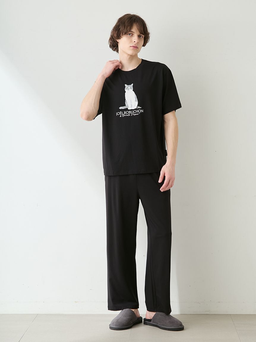 GELATO PIQUE HOMME「【JOEL ROBUCHON】【HOMME】【持続冷感】ワンポインロゴプリンロングパンツ」|ルームウェア|