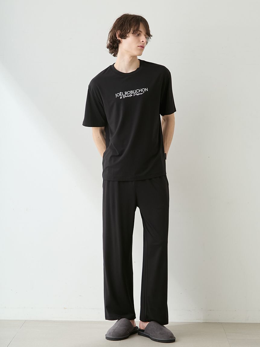 GELATO PIQUE HOMME「【JOEL ROBUCHON】【HOMME】【持続冷感】ワンポインロゴプリンロングパンツ」|ルームウェア|