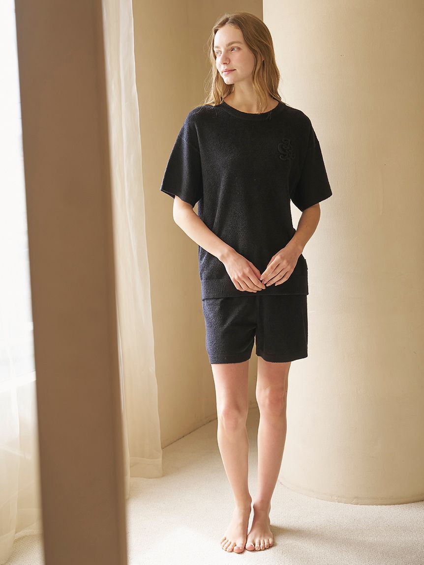 gelato pique「【JOEL ROBUCHON】【接触冷感】スムーズィーliteクールワンポイントロゴ刺繍ショートパンツ」|ルームウェア|