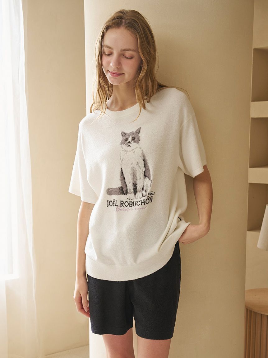 gelato pique「【JOEL ROBUCHON】【接触冷感】スムーズィーliteクールワンポイントロゴ刺繍ショートパンツ」|ルームウェア|