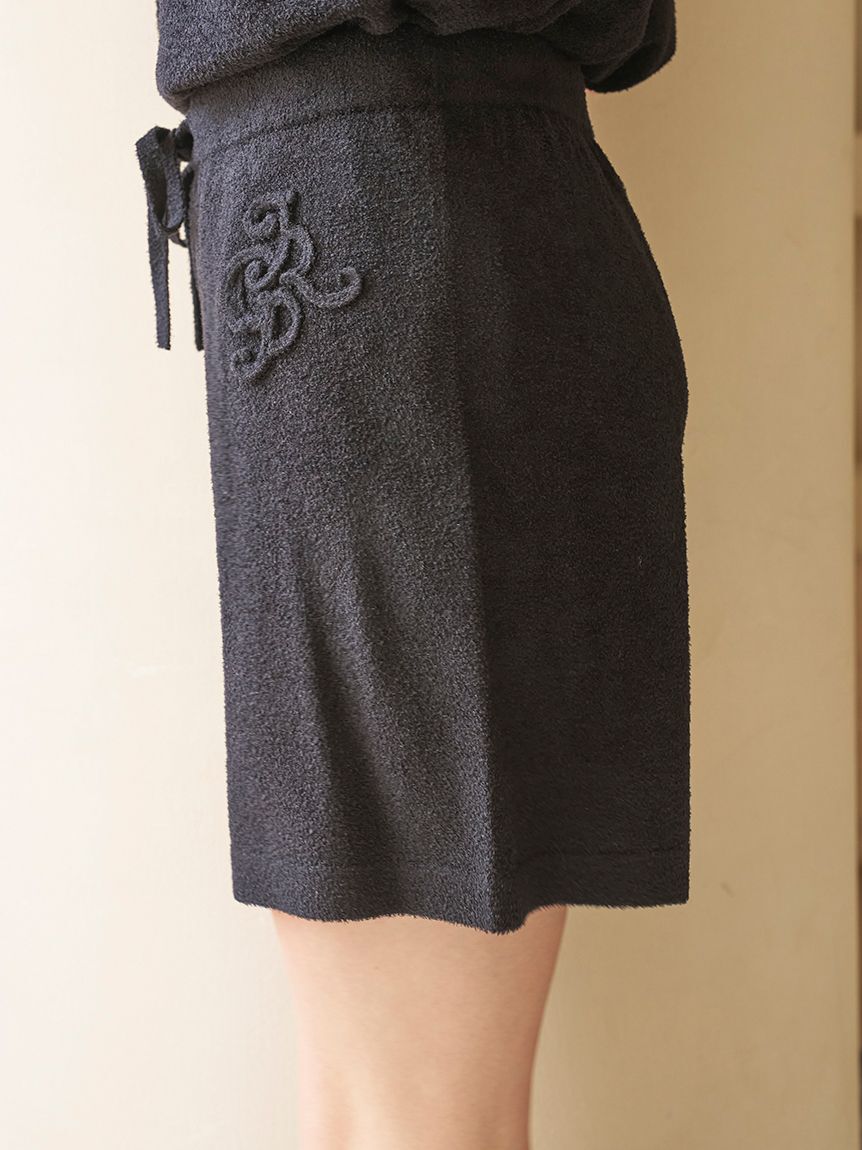 gelato pique「【JOEL ROBUCHON】【接触冷感】スムーズィーliteクールワンポイントロゴ刺繍ショートパンツ」|ルームウェア|