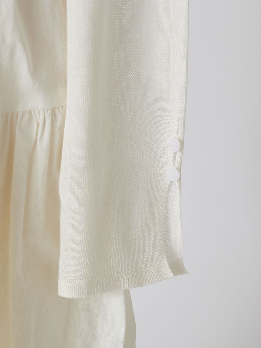 SNIDEL「ボリュームスカートドッキングニットワンピース」|ワンピース|