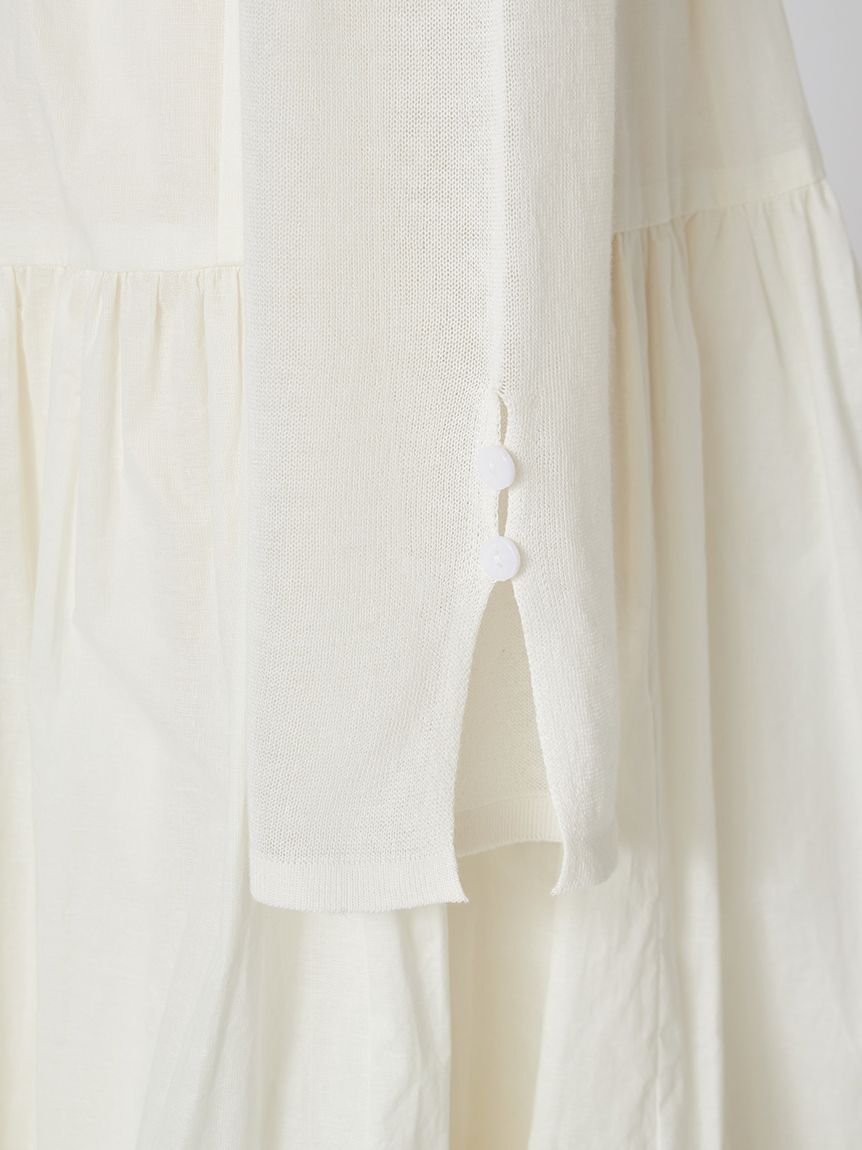 SNIDEL「ボリュームスカートドッキングニットワンピース」|ワンピース|