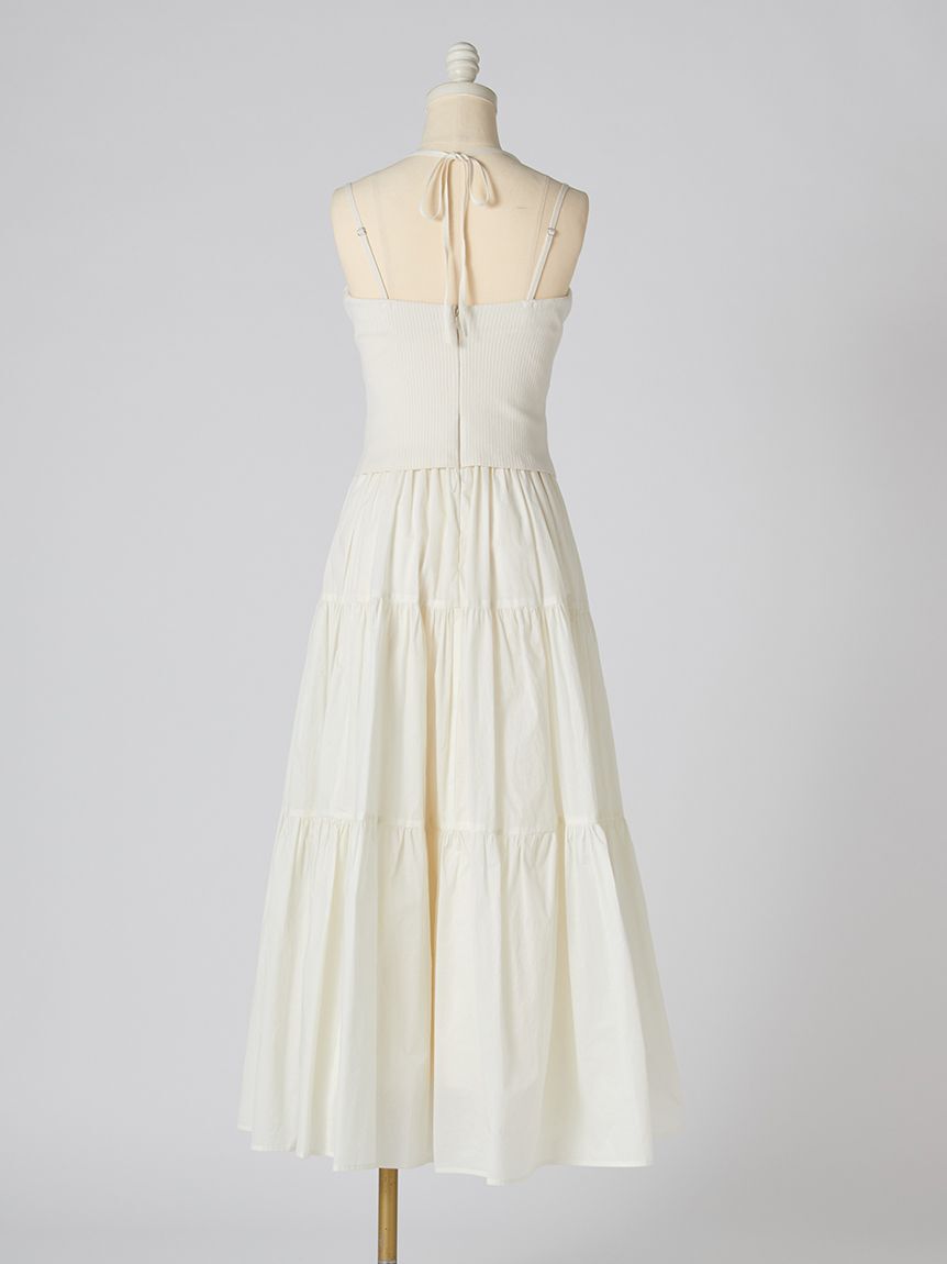 SNIDEL「ボリュームスカートドッキングニットワンピース」|ワンピース|