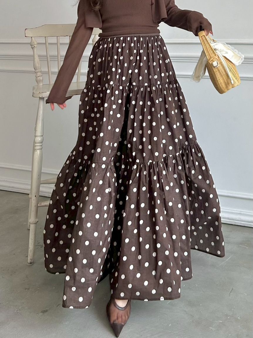 SNIDEL「ボリュームスカートドッキングニットワンピース」|ワンピース|