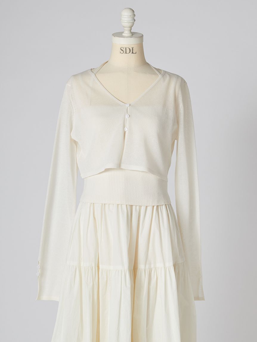 SNIDEL「ボリュームスカートドッキングニットワンピース」|ワンピース|